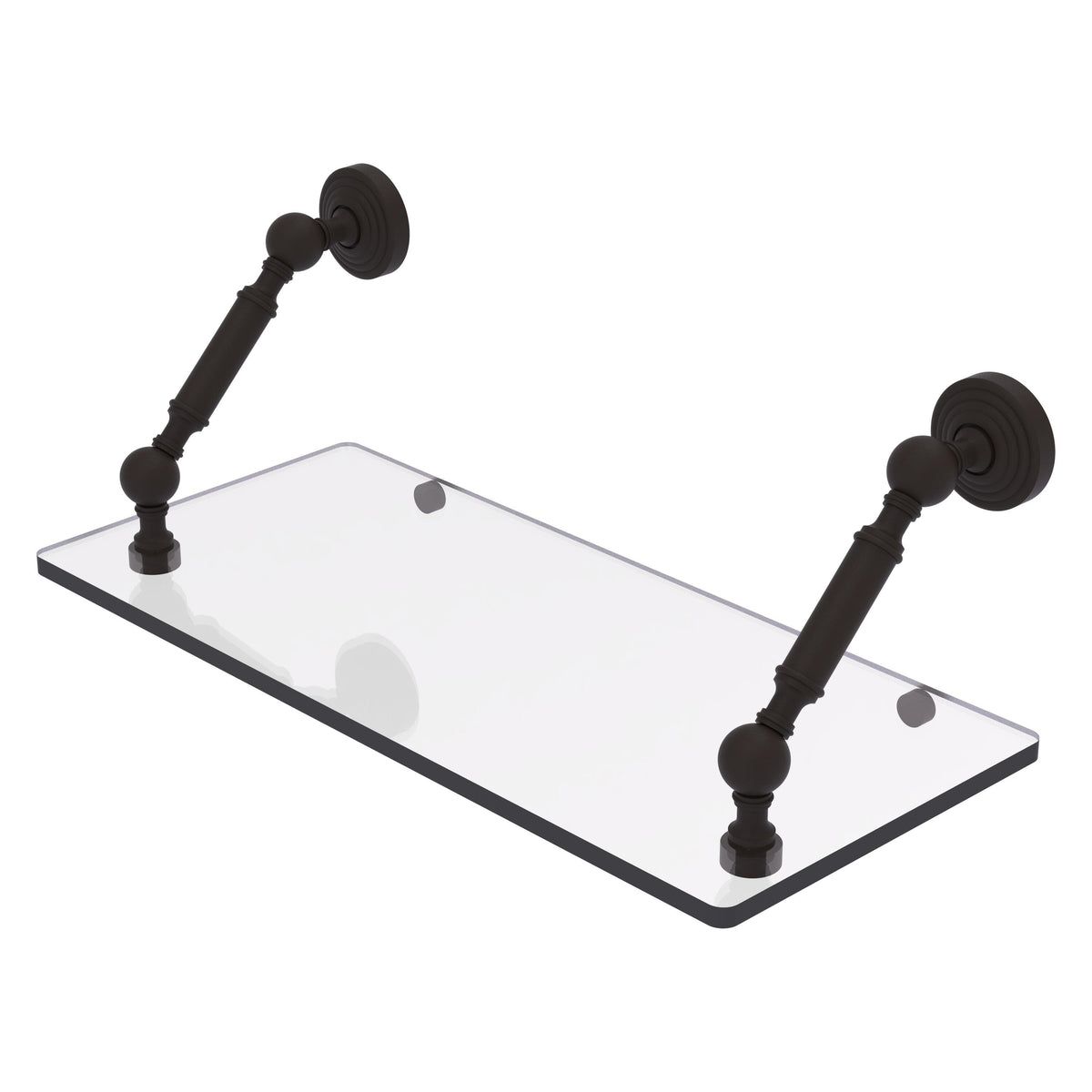 Allied Brass WP-1-18-ORB Waverly Place 18" Oil Rubbed Bronze Floating Glass Shelf