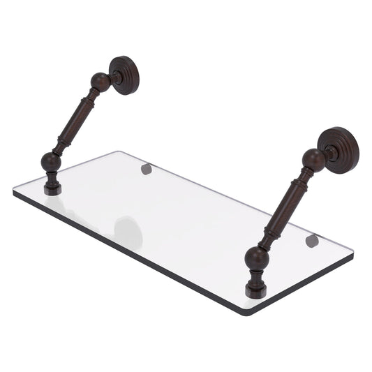 Allied Brass WP-1-18-VB Waverly Place 18" Venetian Bronze Floating Glass Shelf