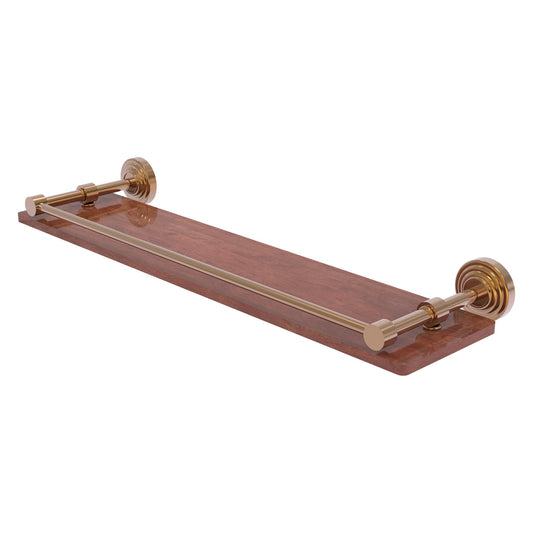 Allied Brass WP-1-22-GAL-IRW-BBR Waverly Place 22" Brushed Bronze Solid IPE Ironwood Shelf
