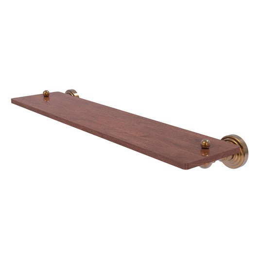 Allied Brass WP-1-22-IRW-BBR Waverly Place 22" Brushed Bronze Solid IPE Ironwood Shelf