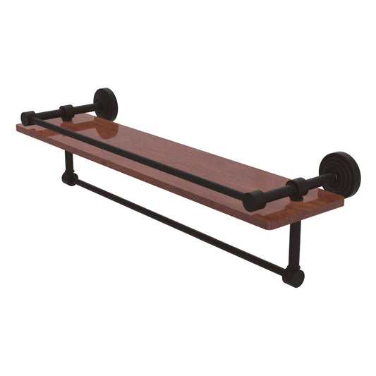 Allied Brass WP-1-22TB-GAL-IRW-ORB Waverly Place 22" Oil Rubbed Bronze IPE Ironwood Shelf