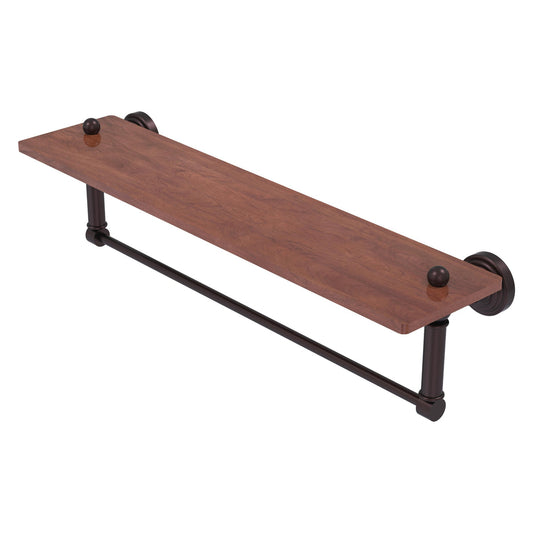 Allied Brass WP-1-22TB-IRW-ABZ Waverly Place 22" Antique Bronze Solid IPE Ironwood Shelf