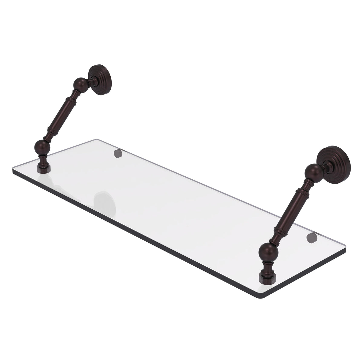 Allied Brass WP-1-24-ABZ Waverly Place 24" Antique Bronze Floating Glass Shelf