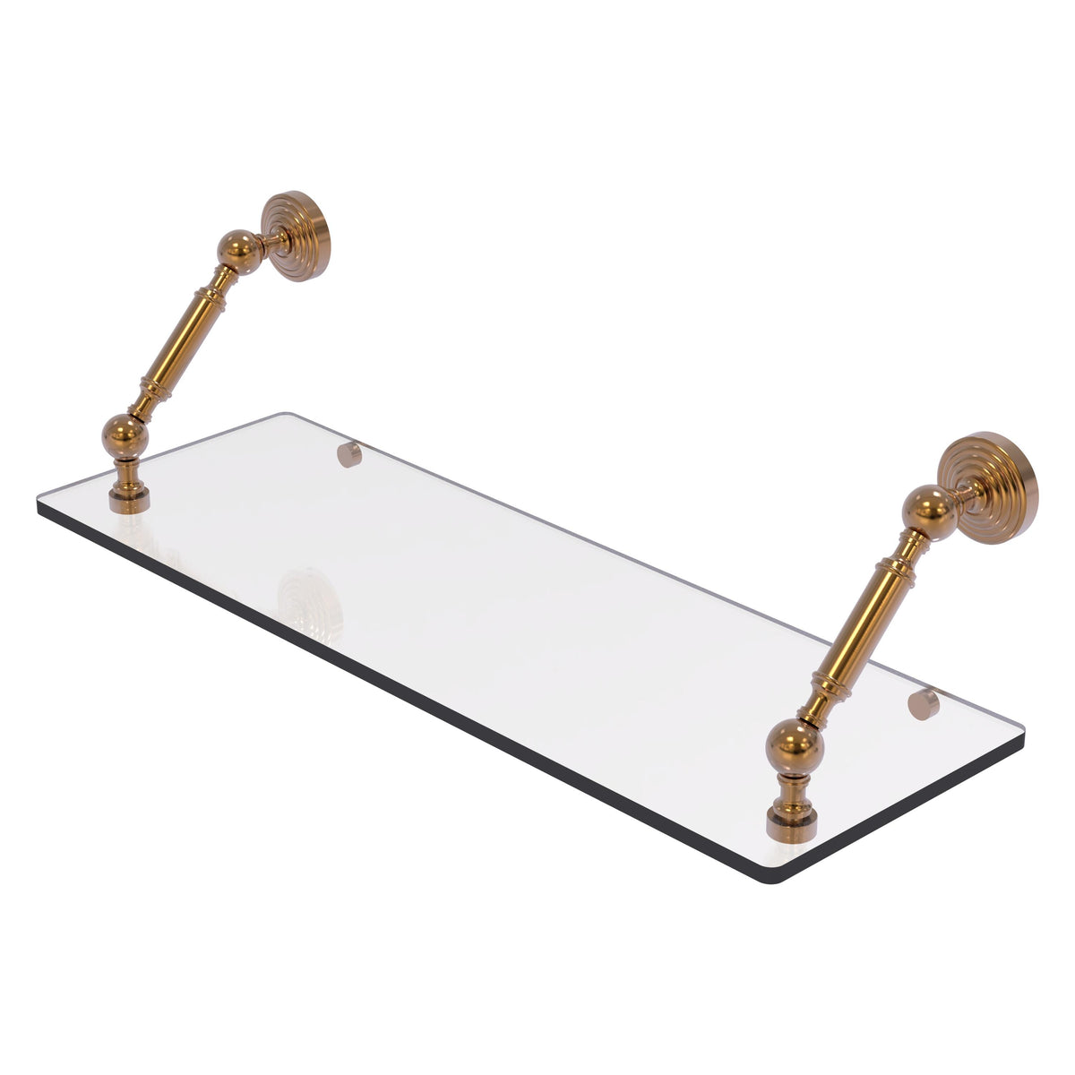 Allied Brass WP-1-24-BBR Waverly Place 24" Brushed Bronze Floating Glass Shelf