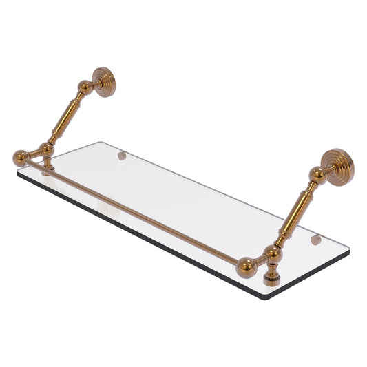 Allied Brass WP-1-24-GAL-BBR Waverly Place 24" Brushed Bronze Floating Glass Shelf