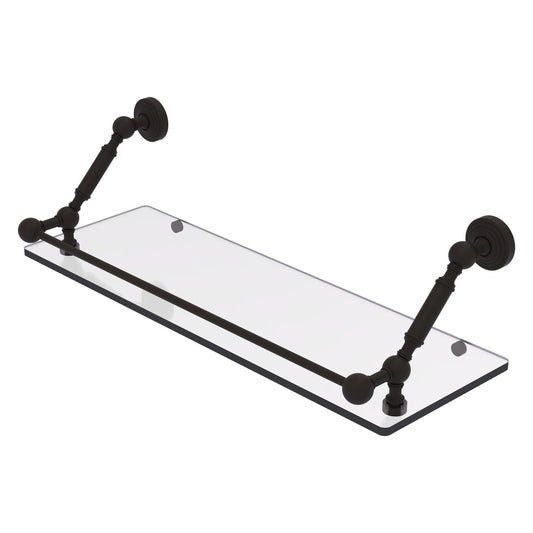 Allied Brass WP-1-24-GAL-ORB Waverly Place 24" Oil Rubbed Bronze Floating Glass Shelf