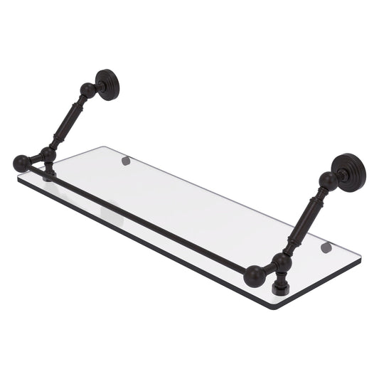 Allied Brass WP-1-24-GAL-VB Waverly Place 24" Venetian Bronze Floating Glass Shelf