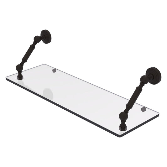 Allied Brass WP-1-24-ORB Waverly Place 24" Oil Rubbed Bronze Floating Glass Shelf