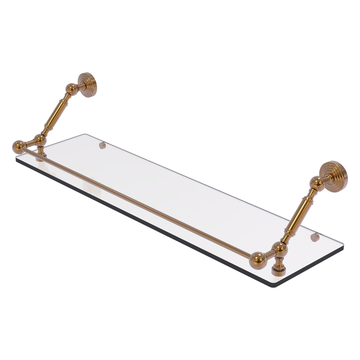 Allied Brass WP-1-30-GAL-BBR Waverly Place 30" Brushed Bronze Floating Glass Shelf