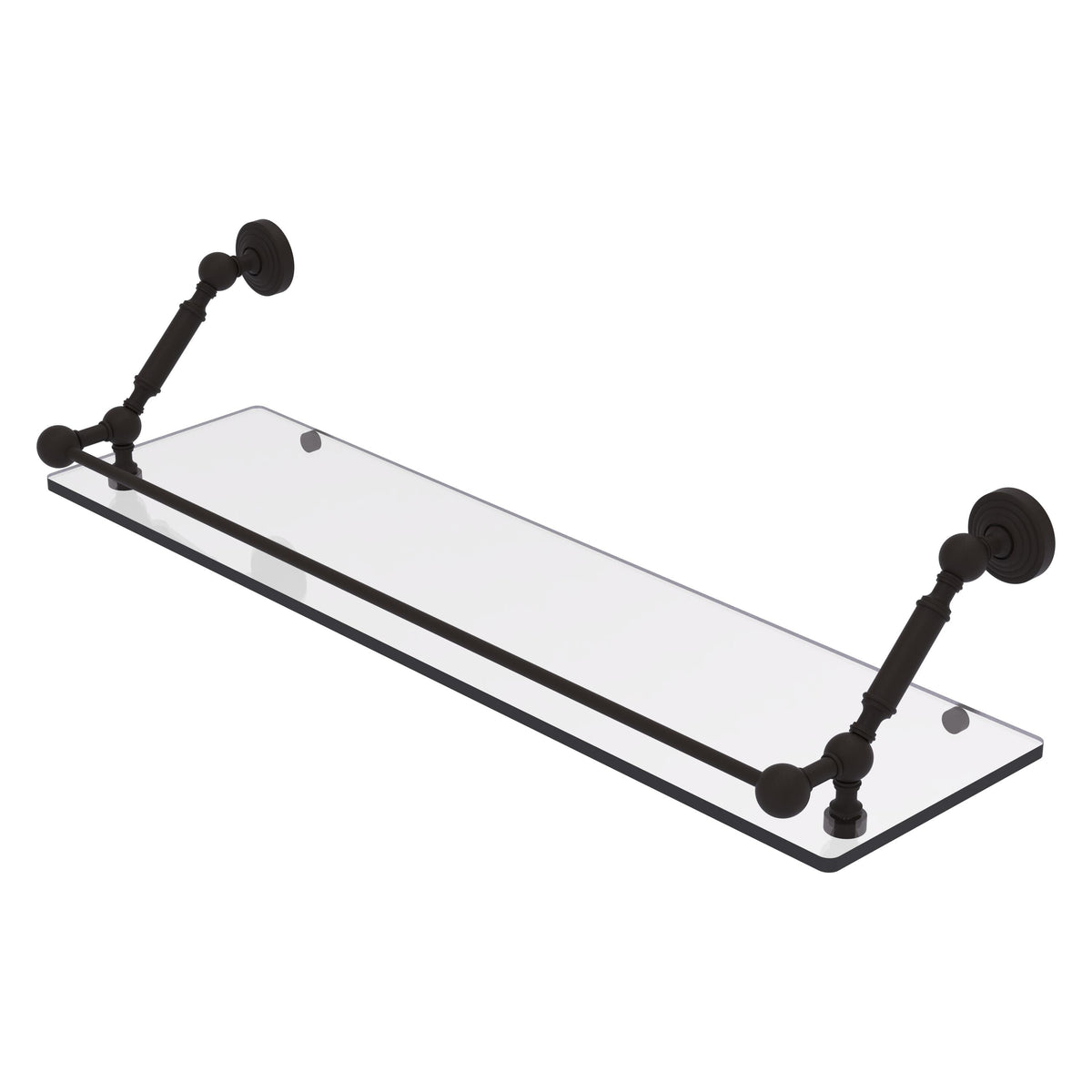 Allied Brass WP-1-30-GAL-ORB Waverly Place 30" Oil Rubbed Bronze Floating Glass Shelf