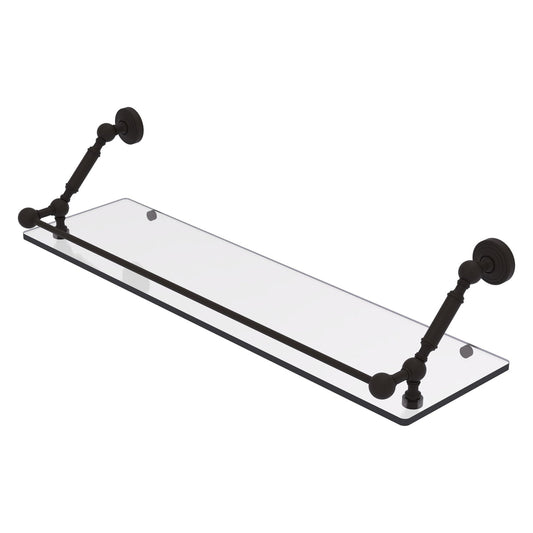 Allied Brass WP-1-30-GAL-ORB Waverly Place 30" Oil Rubbed Bronze Floating Glass Shelf
