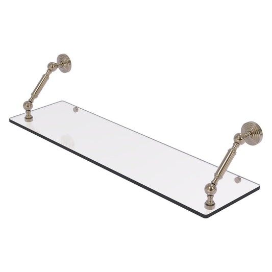 Allied Brass WP-1-30-PEW Waverly Place 30" Antique Pewter Floating Glass Shelf
