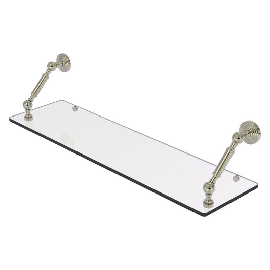 Allied Brass WP-1-30-PNI Waverly Place 30" Polished Nickel Floating Glass Shelf