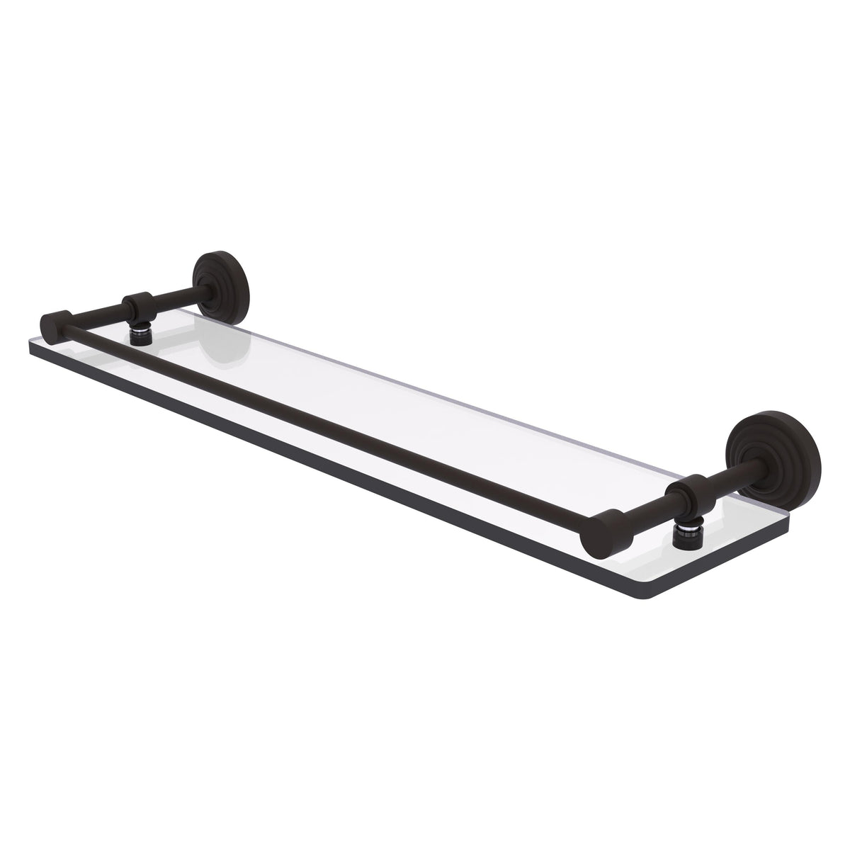 Allied Brass WP-1/22-GAL-ORB Waverly Place 22" Oil Rubbed Bronze Tempered Glass Shelf
