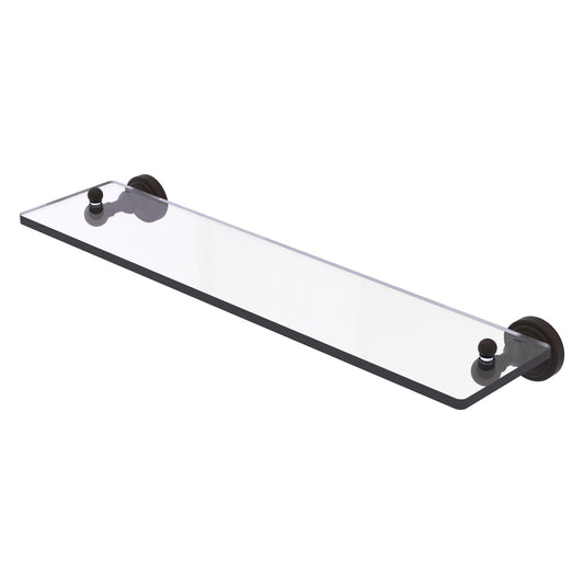 Allied Brass WP-1/22-ORB Waverly Place 22" Oil Rubbed Bronze Glass Vanity Shelf
