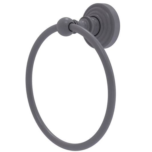 Allied Brass WP-16-GYM Waverly Place 6" Matte Gray Towel Ring