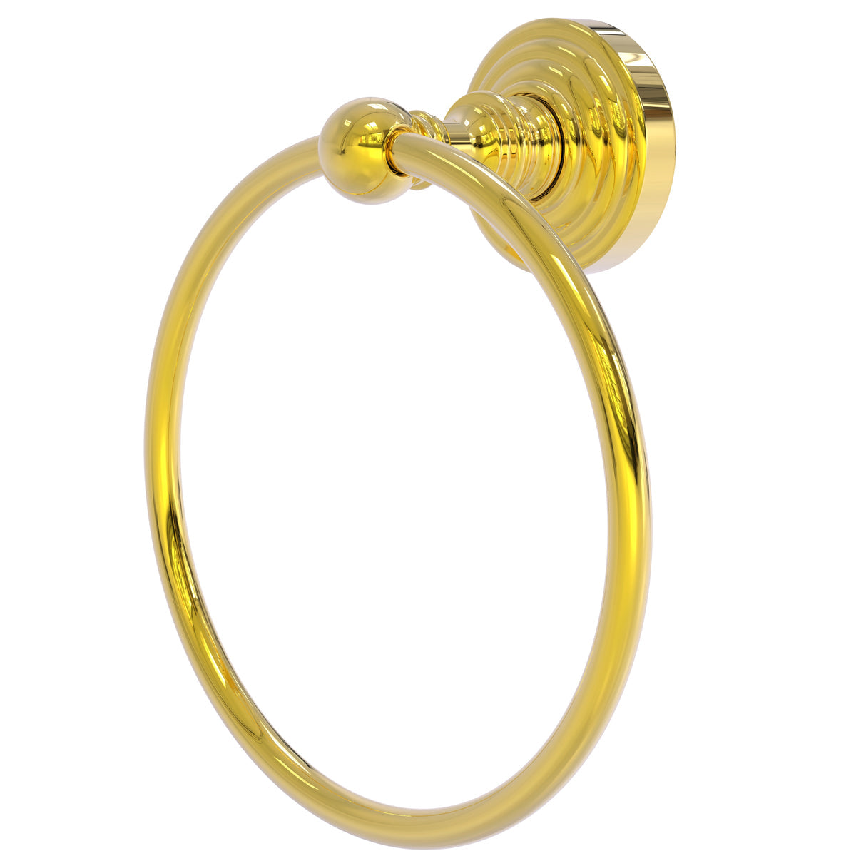 Allied Brass WP-16-PB Waverly Place 6" Polished Brass Towel Ring