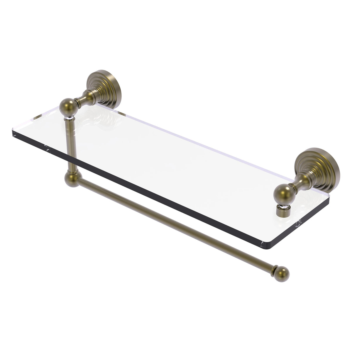 Allied Brass WP-1PT/16-ABR Waverly Place Antique Brass Paper Towel Holder