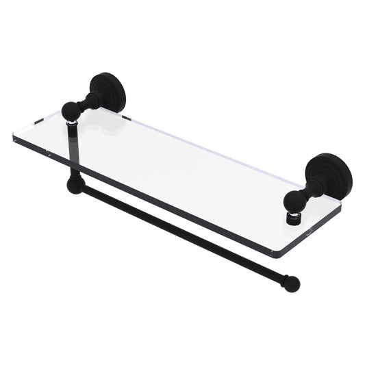 Allied Brass WP-1PT/16-BKM Waverly Place Matte Black Paper Towel Holder