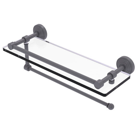 Allied Brass WP-1PT/16-GAL-GYM Waverly Place 16" Matte Gray Paper Towel Holder