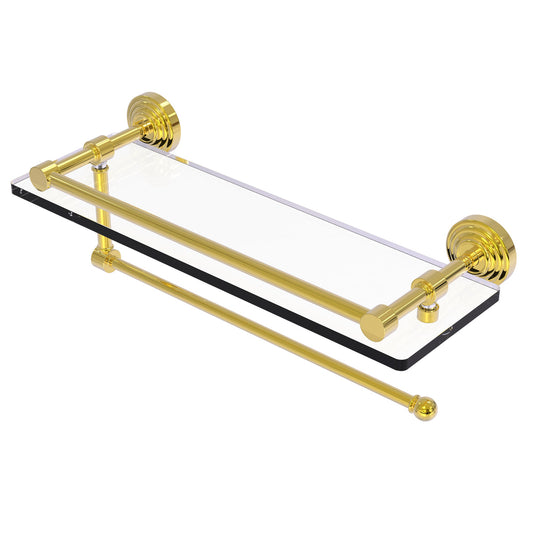 Allied Brass WP-1PT/16-GAL-PB Waverly Place 16" Polished Brass Paper Towel Holder