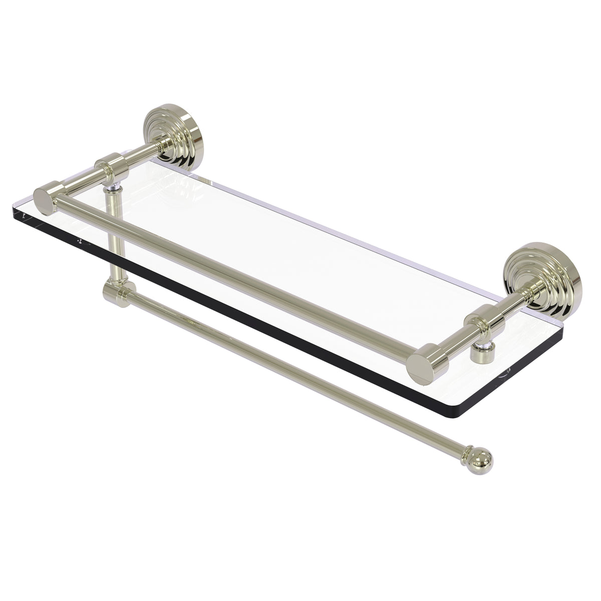 Allied Brass WP-1PT/16-GAL-PNI Waverly Place 16" Polished Nickel Paper Towel Holder