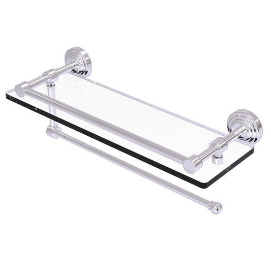Allied Brass WP-1PT/16-GAL-SCH Waverly Place 16" Satin Chrome Paper Towel Holder