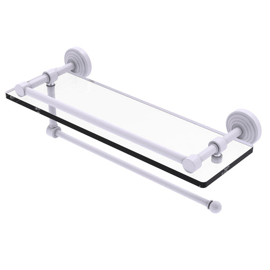Allied Brass WP-1PT/16-GAL-WHM Waverly Place 16" Matte White Paper Towel Holder