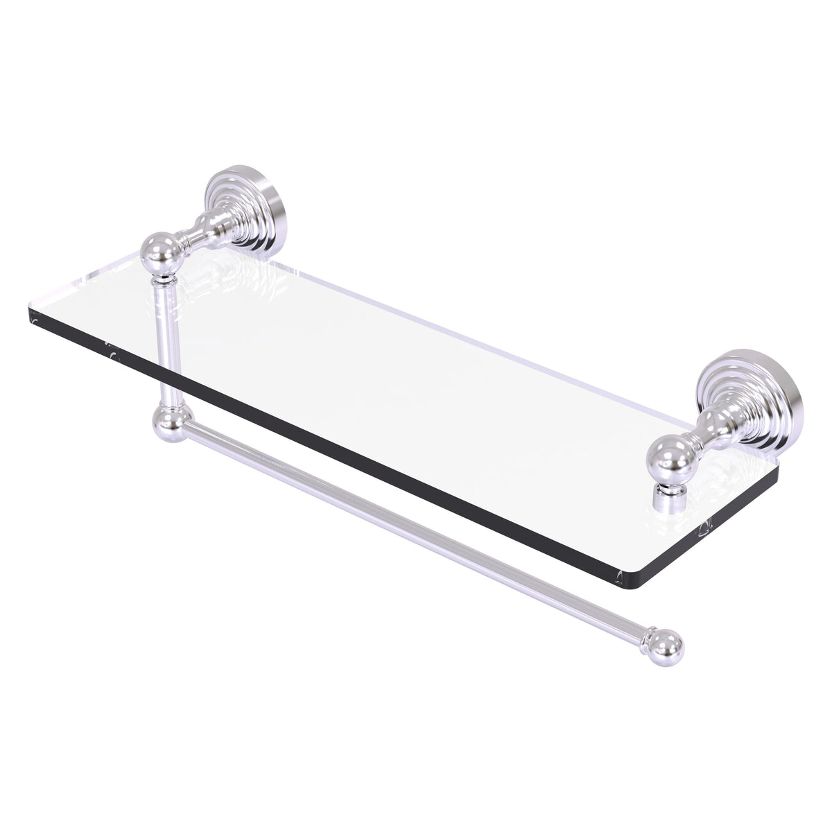Allied Brass WP-1PT/16-SCH Waverly Place Satin Chrome Paper Towel Holder