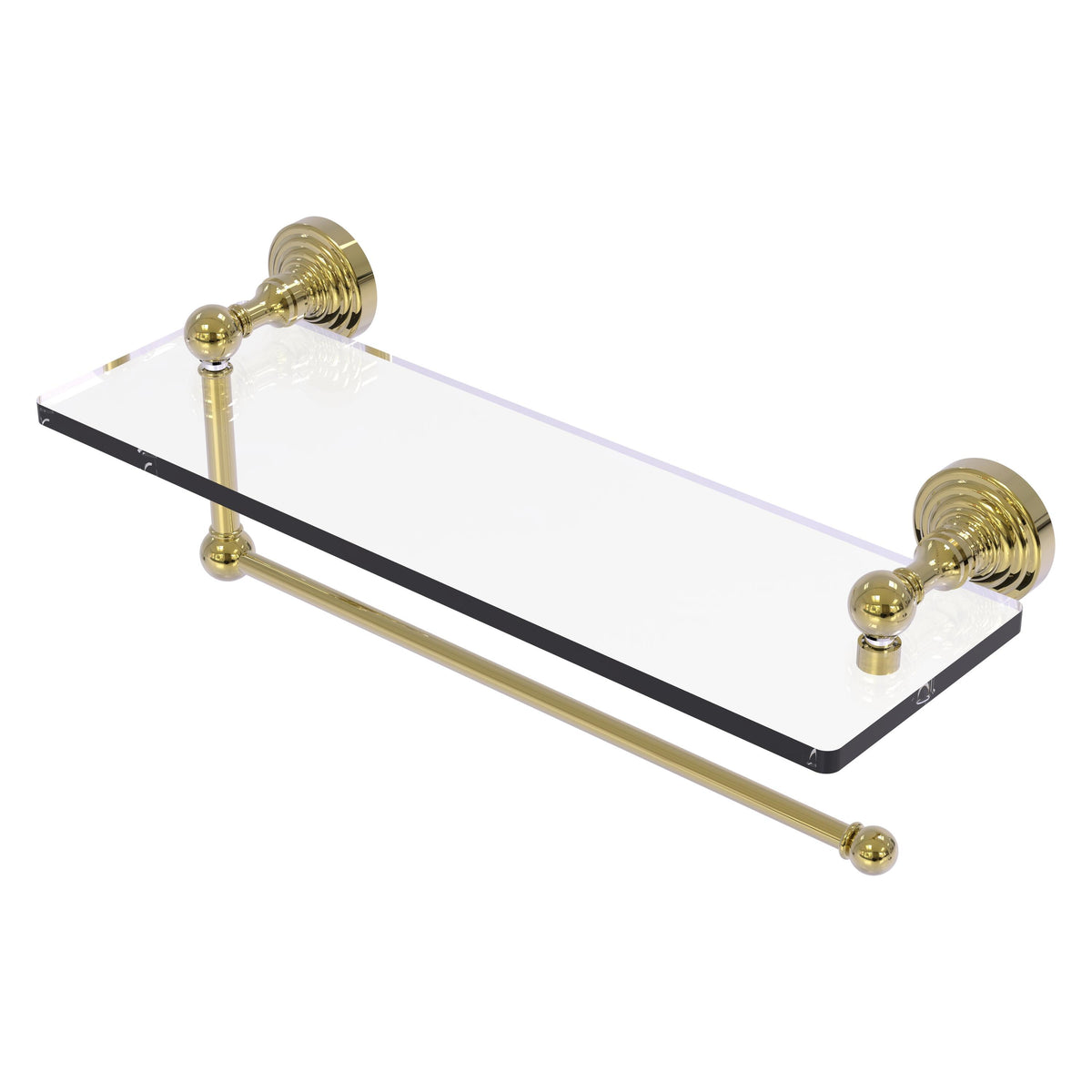 Allied Brass WP-1PT/16-UNL Waverly Place Unlacquered Brass Paper Towel Holder