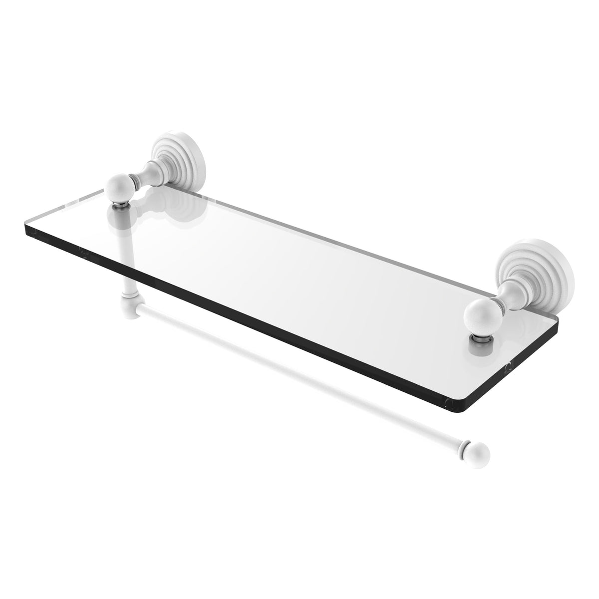 Allied Brass WP-1PT/16-WHM Waverly Place Matte White Paper Towel Holder