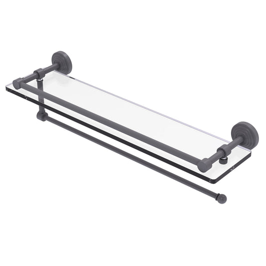 Allied Brass WP-1PT/22-GAL-GYM Waverly Place 22" Matte Gray Paper Towel Holder