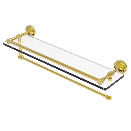 Allied Brass WP-1PT/22-GAL-PB Waverly Place 22" Polished Brass Paper Towel Holder