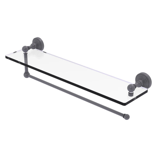 Allied Brass WP-1PT/22-GYM Waverly Place 22" Matte Gray Paper Towel Holder