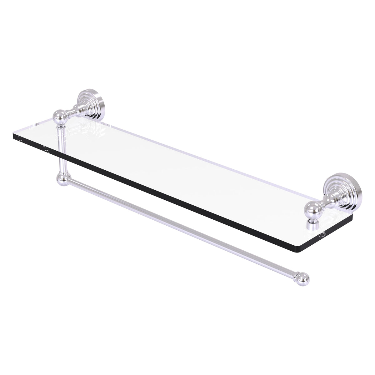 Allied Brass WP-1PT/22-SCH Waverly Place 22" Satin Chrome Paper Towel Holder