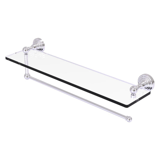 Allied Brass WP-1PT/22-SCH Waverly Place 22" Satin Chrome Paper Towel Holder
