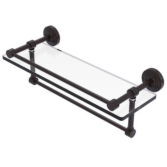 Allied Brass WP-1TB/16-GAL-VB Waverly Place 16" Venetian Bronze Glass Shelf