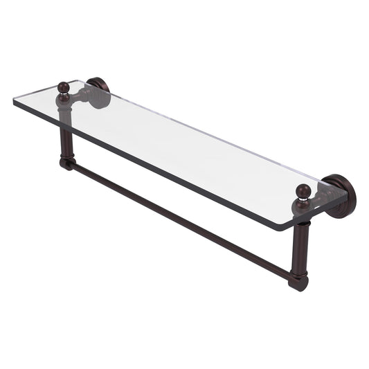 Allied Brass WP-1TB/22-ABZ Waverly Place 22" Antique Bronze Glass Vanity Shelf