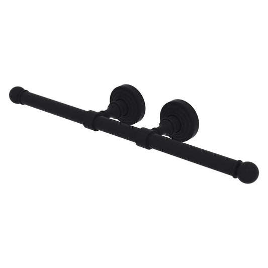 Allied Brass WP-24-2-BKM Waverly Place Matte Black Double Roll Toilet Tissue Holder