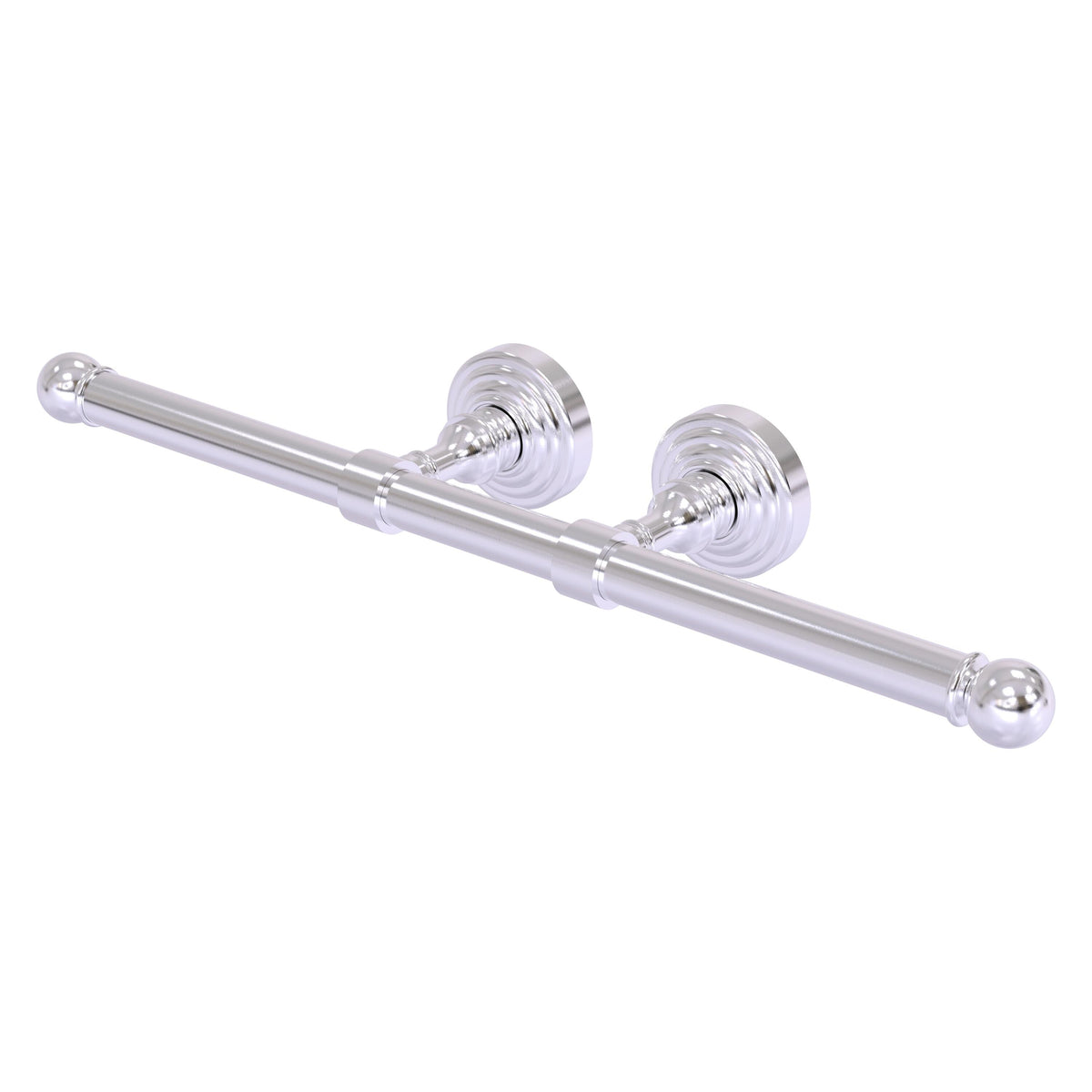Allied Brass WP-24-2-SCH Waverly Place Satin Chrome Double Roll Toilet Tissue Holder