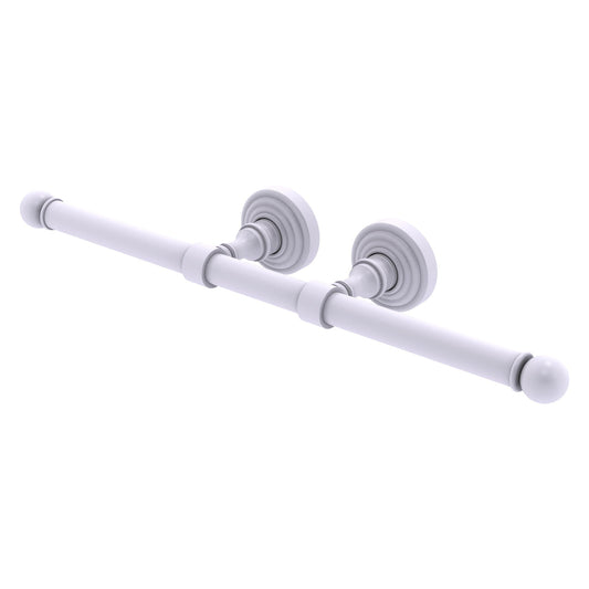 Allied Brass WP-24-2-WHM Waverly Place Matte White Double Roll Toilet Tissue Holder