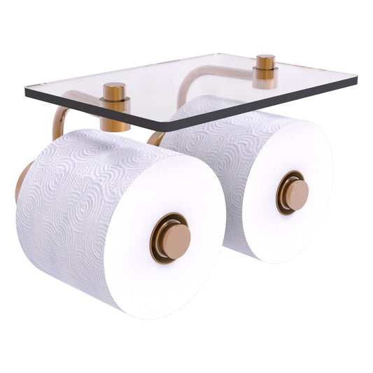 Allied Brass WP-24-2S-BBR Waverly Place 2-Roll Brushed Bronze Toilet Tissue Holder