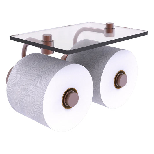 Allied Brass WP-24-2S-CA Waverly Place 2-Roll Antique Copper Toilet Tissue Holder