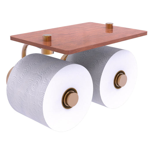 Allied Brass WP-24-2S-IRW-BBR Waverly Place 2-Roll Brushed Bronze Toilet Tissue Holder
