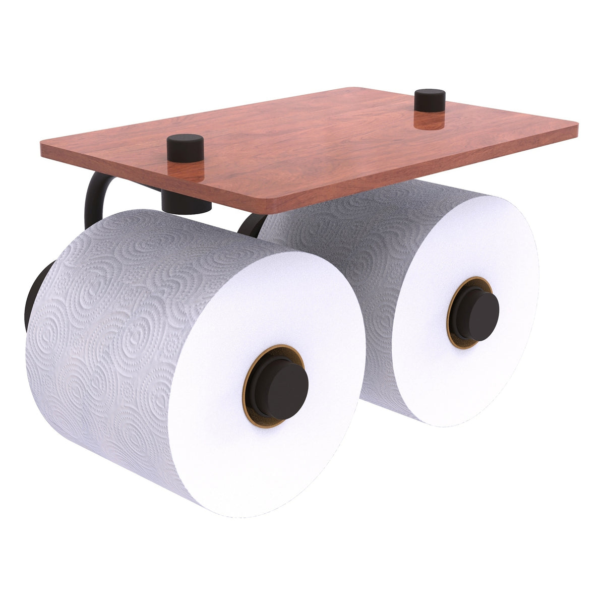 Allied Brass WP-24-2S-IRW-ORB Waverly Place 2-Roll Oil Rubbed Bronze Toilet Tissue Holder