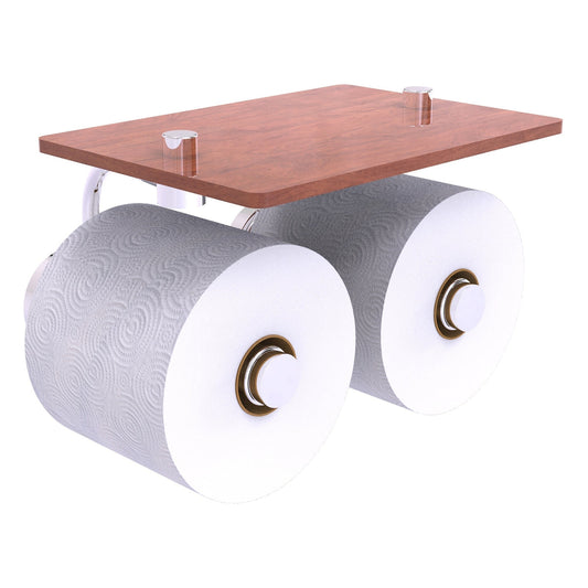 Allied Brass WP-24-2S-IRW-PC Waverly Place 2-Roll Polished Chrome Toilet Tissue Holder