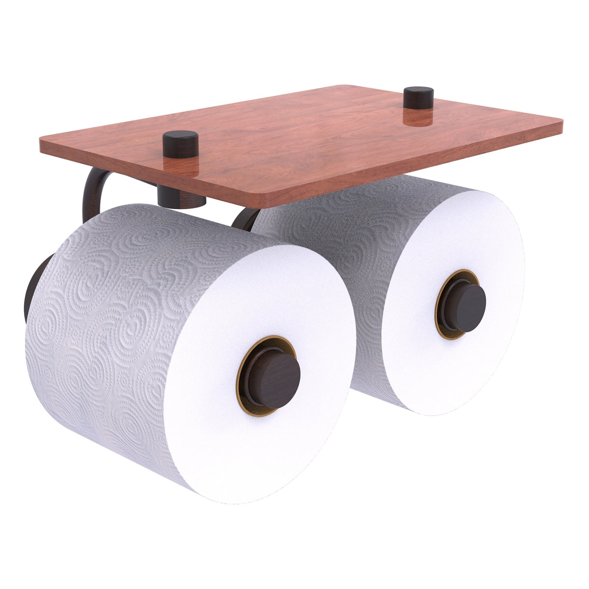 Allied Brass WP-24-2S-IRW-VB Waverly Place 2-Roll Venetian Bronze Toilet Tissue Holder