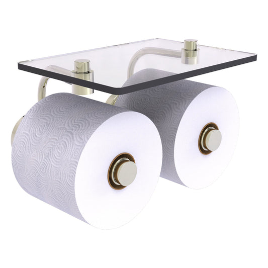 Allied Brass WP-24-2S-PNI Waverly Place 2-Roll Polished Nickel Toilet Tissue Holder