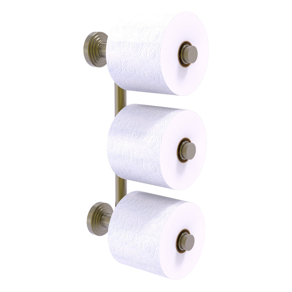 Allied Brass WP-24-3-ABR Waverly Place 3-Roll Antique Brass Toilet Tissue Holder