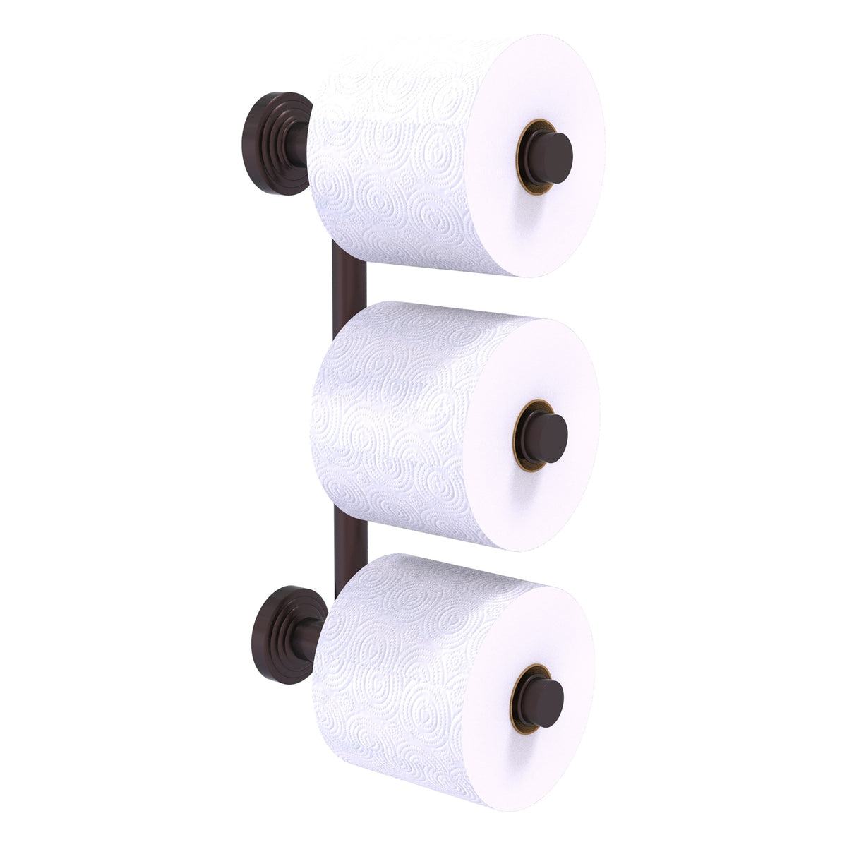 Allied Brass WP-24-3-ABZ Waverly Place 3-Roll Antique Bronze Toilet Tissue Holder